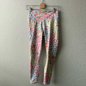 Fabletics Powerhold Colorful‎ Floral Patterned Leggings